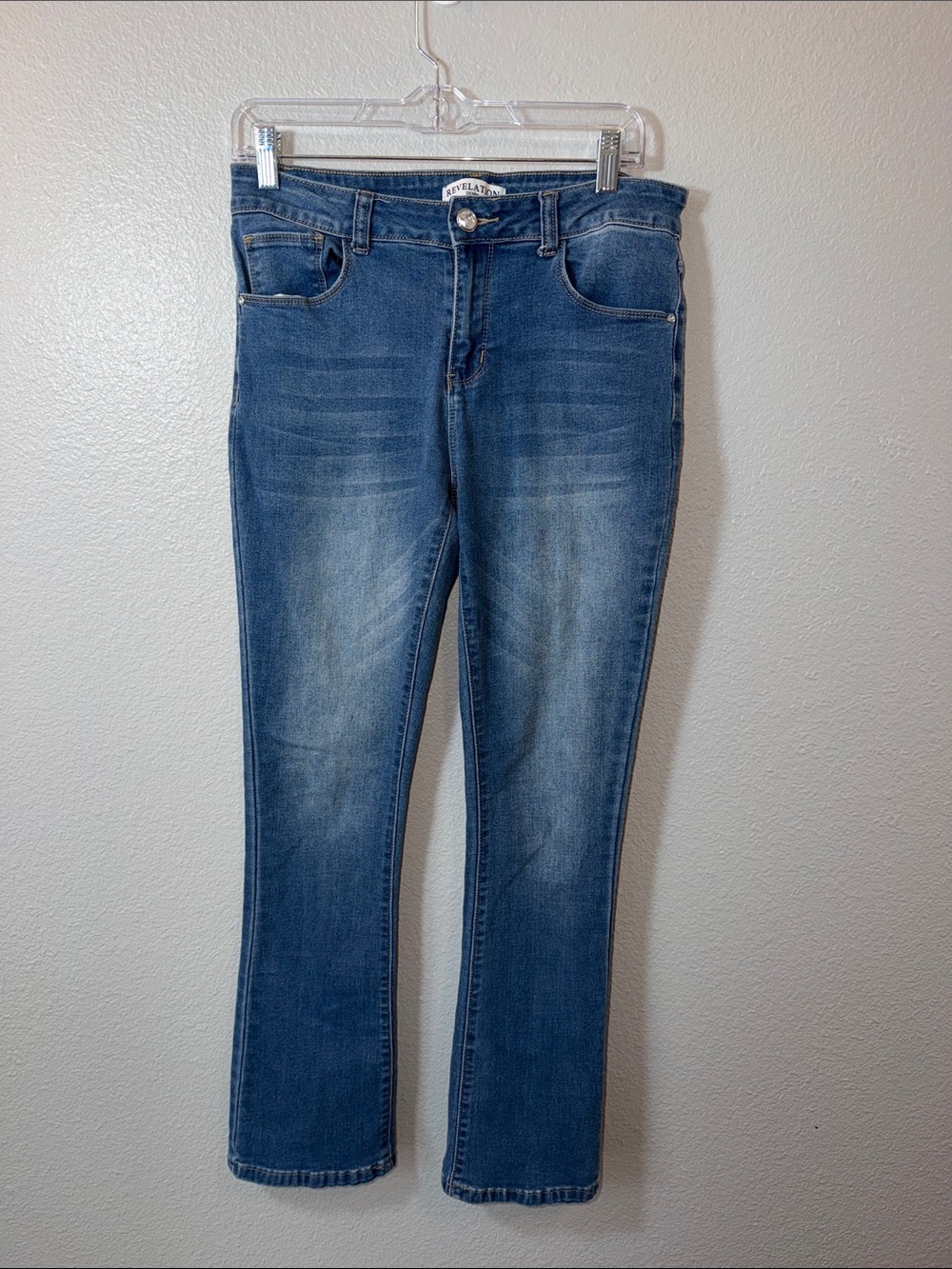 Revelation Denim Women’s Blue Straight-Leg Jeans